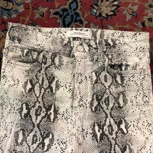 Zara Snake print skinny jeans